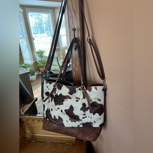 Darling animal print pocket book / crossbody bag